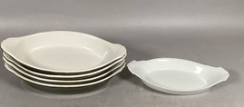 4 Vintage Hall Au Gratin Forest Green Dishes #529 &amp; 1 Unbranded Casserol... - $371.21 MXN