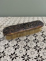 Antique Faux Wood Tree Bark Ladies Vanity Dressing Table Clothing Brush | Silver - £34.18 GBP