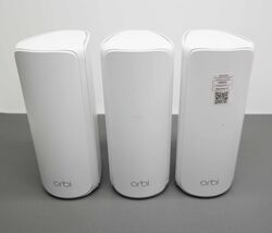 NETGEAR Orbi RBE773 BE11000 Tri-band Mesh Wi-Fi 7 System (3-pack) - White image 2