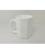 Vtg Arcopal Octagonal Mug White Milk Glass #30 Made in France Excellent - $20.17 CAD