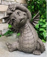 Whimsical Garden Dragon Morning Yoga Stretch Statue Zen Dragons Decor Fi... - $58.76 CAD