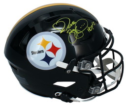 Jerome Bettis Autographed &quot;HOF 15&quot; Steelers SpeedFlex Helmet Beckett - £1,034.06 GBP