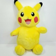 Pokémon Pikachu Yellow Red Embroidered Plush 17” Build A Bear Stuffed An... - $24.74