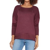 KNOX ROSE Top Pullover Shirt Lace Long Sleeve Lightweight Casual Minimalist - £18.47 GBP