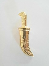 Stunning gold plated steel ceremonial sikh siri sahib brilliant design s... - $23.45
