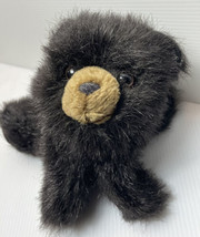 FOLKMANIS PLUSH BLACK BABY BEAR 10&quot; HAND PUPPET adorable great condition - $12.19