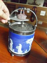 Compatible with Wedgwood jasperware Biscuit Barrel Cookie JAR Compatible... - $167.57