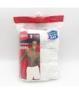 2003 Vintage Hanes Medium (34-36) White Full Cut Boxers 3-Pack NOS Sealed - $34.99