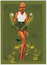 Ant Lucia SIGNED DC Comics Bombshells Mini Art Print ~ Arisia Green Lantern - $14.84