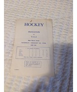 Vintage 1956 Princeton vs Yale Hockey Official Program - $470.22 MXN
