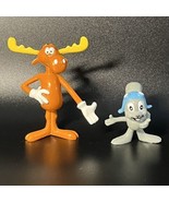 Rocky &amp; Bullwinkle PVC Figurines Toys Jay Ward Productions Vintage Rare ... - $43.53