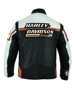 Men&#39;s H-D Raceway Screaming Eagle Leather Jacket For Men , Biker Jacket - £94.39 GBP