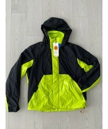 Save The Duck Ultra Light Hooded Jacket Black / Lime ( L )  - £68.39 GBP