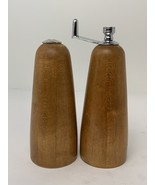 Vtg Verity Southall MCM Tapered Wood Pepper Mill Salt Shaker 5.5” USA Ex... - €60,33 EUR