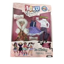 Juku Couture Clothing for Girls Dolls  Ice Skating Toys Fun Fashion - £31.54 GBP