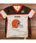 NFL CLeveland Browns Reversible Mesh Youth Flag Footbal Jersey - $467.22 MXN