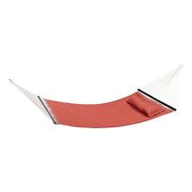 Outdoor Camping Quilted Double Hammock w/ Pillow 445 lb Capacity Heavy duty NEW - £42.62 GBP