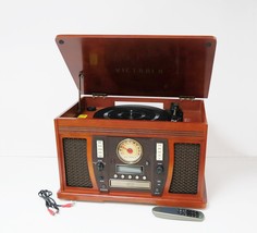 Victrola VTA-754B The Aviator Signature 8-in-1 Bluetooth Turntable - Mah... - $104.89 CAD