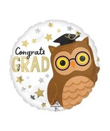 17&quot; Owl Graduate  The Grad Foil Mylar Balloon - Party Supplies Decorations - £6.82 GBP