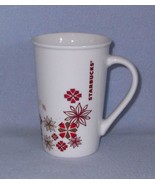 Starbucks Christmas Reds Mug Snowflakes Poinsettias - $9.51 CAD