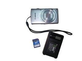 Canon PowerShot ELPH 160 20MP Digital Silver Camera w/ Battery &amp; Charger... - $208.99