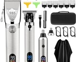 Professional Men&#39;S Hair Clippers: Electric Cordless Clippers And Trimmer... - £71.51 GBP