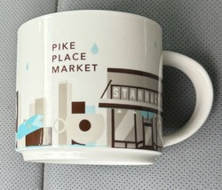 Starbucks Pike Place Market You Are Here Collection Coffee Mug Seattle 2013 14oz - £19.75 GBP