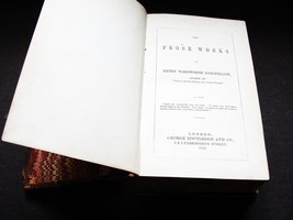 The Prose Works of Henry Wadsworth Longfellow, Routledge &amp; Co. London 1852 Book. - £23.68 GBP