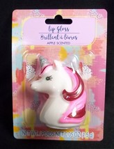 Unicorn Head Apple Lip Gloss NEW on card - $3.95