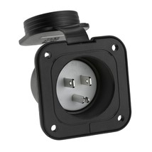 15 Amp Flanged Inlet, 125V Nema 5-15P Shore Power Inlet Receptacle, Ac P... - $25.99