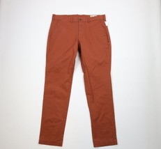 New Gap Mens 36x30 Slim Fit Stretch Performance Flat Front Chino Pants Saddle - £40.66 GBP