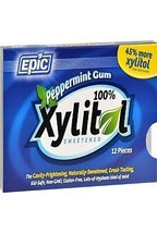 Epic Xylitol Chewing Gum - Sugar Free &amp; Aspartame Free Chewing Gum Sweet... - £25.32 GBP