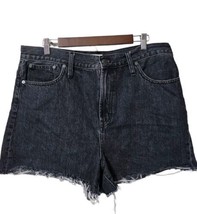 Madewell Size 32 Black The Perfect Jean Short Distressed Cut Off Raw Hem  - $29.99