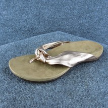 Vionic Pippa Women Flip Flop Sandal Shoes Rosegold Leather Size 10 Medium - £31.06 GBP