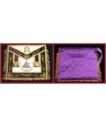 York Rite Past Grand Illustrious Master Freemason Masonic Apron - £298.80 GBP