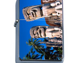 Tiki Statues D4 Windproof Dual Flame Torch Lighter Polynesian - $16.78