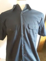 Vintage Montgomery Ward Button Up Down Short Sleeve Shirt Size Large NO SIZE TAG - £23.34 GBP
