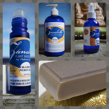 Champa Aromatherapy Gift SET- Organic Perfume Skin Cream Soap &amp; Body Mist Spray - £45.53 GBP