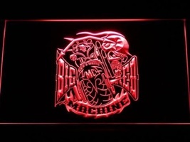 Big Red Machine Skull Illuminated Led Neon Sign Home Decor, Lights Décor Art  - £20.84 GBP+