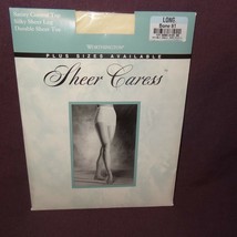 Worthington Sheer Caress Nylons Size Long Control Top Color Bone 81 NOS - $9.14