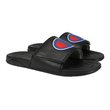 Champion Women&#39;s Black Mega Slide Slip-on Adjustable Sandal Unisex Shoe ... - £13.44 GBP