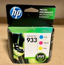 HP 933 Cyan, Magenta and Yellow Ink Cartridges - 3 Pieces Exp 12/2022 - £15.31 GBP