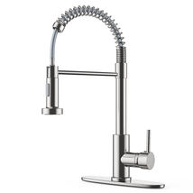 Stainless Steel Kitchen Faucet Pull Down Sprayer Single Handle  Brushed ... - £43.24 GBP