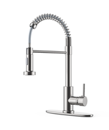 Stainless Steel Kitchen Faucet Pull Down Sprayer Single Handle  Brushed ... - £43.31 GBP