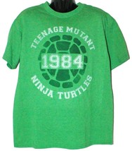 Kids Large Tee - Tmnt Teenage Mutant Ninja Turtles Shell 1984 Green Retro Shirt - £4.74 GBP