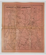 1899 Map New Hampshire and Vermont - $352.76 MXN