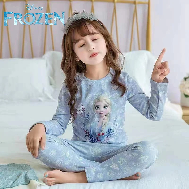 New Kids Anna Elsa Frozen Princess Series Pajamas Sets Baby Girls Boys C... - £13.39 GBP