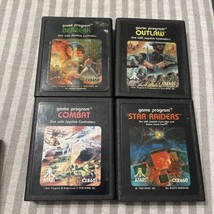 Vintage Atari 2600 Games Star Raiders Combat Outlaw Berserk Cartridges Only - £12.52 GBP