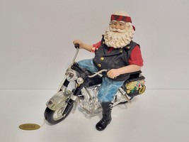 Rare Clothtique Possible Dreams Santa Claus Vtg 1999 Holiday Thunder Motorcycle - £35.51 GBP