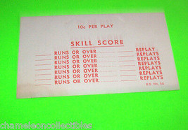 SKILL SCORE ORIGINAL 1950s-1960s VINTAGE 10 cents ARCADE GAME REPLAY CAR... - $15.20